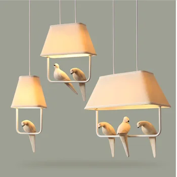 Kūrybos Medžiaga meno paukštis LED sieniniai šviestuvai vaikų kambarys, restoranas, virtuvės puošmena kabo lempa hotle lempos 110v, 220v 83551