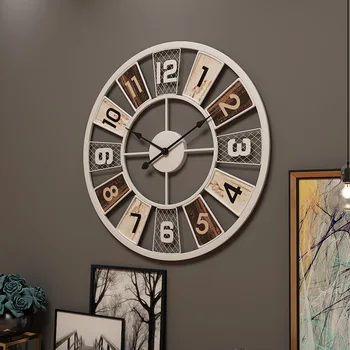 Kūrybos Minimalistinio Tinklelis Sieninis Laikrodis Biuro Kambarį Atmosfera Laikrodis Modernus Dizainas Ir Tylus Mados Dekoratyvinis Kvarcinis Laikrodis