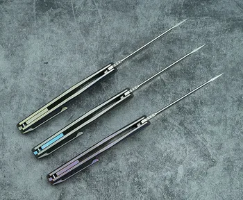 LEMIFSHE naujas sulankstomas peilis S35VN peiliukų titano lydinio/CF rankena lauko kempingas išgyvenimo virtuvinis peilis EDC sodo įrankių peilis