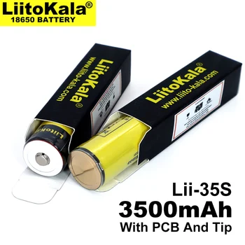 LiitoKala Lii-35S 18650 batterie 3,7 V ličio-ionen 3500mAh ličio-batterie geeignet für taschenlampe PCB schutz