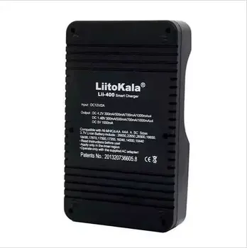 Liitokala lii-400 ličio baterija keturių tarpsnių daugiafunkcinis įkroviklį su a /LCD skystųjų kristalų ekranas + salida 5 V 1A