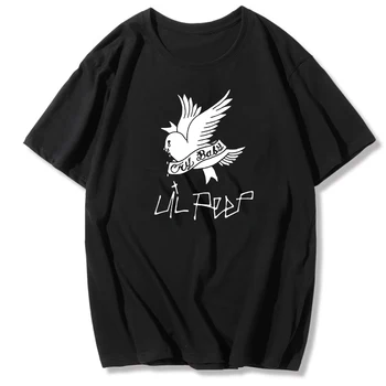 Mados Hip-hop ' o T-shirt Lil Peep T-shirt Spausdinti Meilės Lil.Peep Moterų Black T-shirt Moterims trumpomis Rankovėmis Vasaros Naujus moteriškus Viršūnes Tee