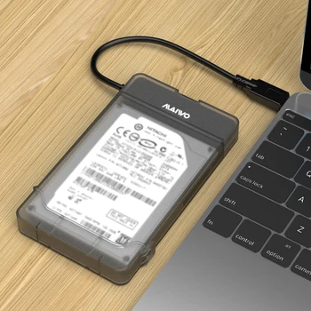 MAIWO K104 2.5 colių Kietojo Disko Gaubtas, USB 3.0 prie SATA III II Adapteris, Išorinis SSD HDD Atveju UASP Nešiojamas Stalinį KOMPIUTERĮ