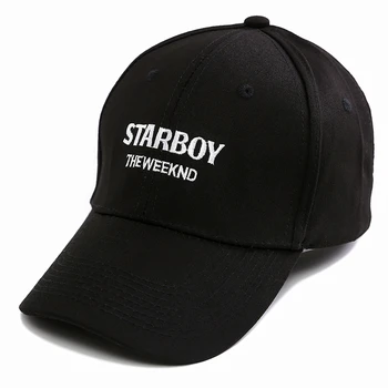 Medvilnės The Weeknd Starboy Skrybėlės ir Stargirl Skrybėlės XO Tėtis Skrybėlę kepuraičių Snapback Hip-Hop Kepurės Vyrams ir Moterims Vasaros 20608