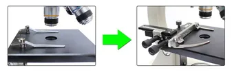 Metalo Juda Valdovas Universalus Mechaninė Kilnojamojo Etape su X-Y ašies Kryptimi, Judėjimo Biologinis Mikroskopas su Skaitymo Masto