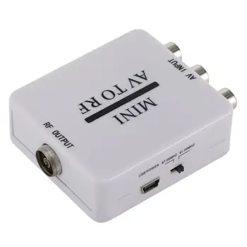 Mini HD Video Converter Box AV RF Vaizdo Adapteris Paramos RFAV RF, Scaler 24BB 135947