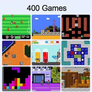 Mini Pocket Vaizdo Žaidimų Konsolės Retro Kišeniniais Žaidimų Žaidėjas 8 Bitų 400 Klasikiniai Žaidimai: 1 AV-Out Vaikystės Atmintis