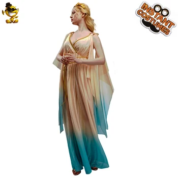 Moterų graikų Deivė Suknelės, Kostiumų Fancy Dress Up Helovinas Motinos Romos graikijos Princesė Komplektus Kalėdų Vakarėlį Kostiumai 124027