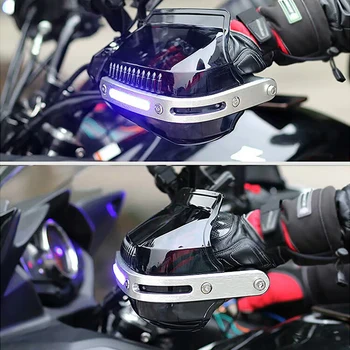 Motociklo Rankų apsaugos LED Handguard Raštas Už priekinio Stiklo SUZUKI Burgman 400 Drz 400 Gsxr 600 K8 Burgman 650 Vstrom Dl650