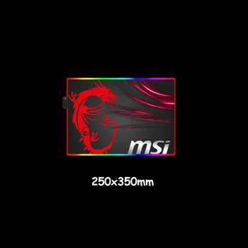 MRG MSI Pelės Mygtukai LED RGB Didelis XXL Dydžio Žaidėjus Anti-slip Gumos Padas Žaisti Kilimėliai Žaidimų Klaviatūros Nešiojamas Kompiuteris PC 109811