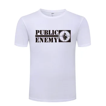 Muzika Rap Public Enemy T Marškinėliai Vyrams Hip-Hop Trumpas Rankovės O Kaklo Medvilnės Žmogus T-Shirt Cool Juokinga Streetwear Viršuje Tee Didelis Dydis 172024