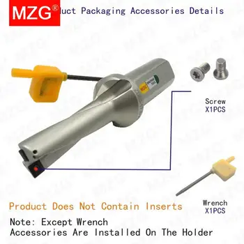MZG D5 SP Karbido Įdėklai 16 18 20 25 32 mm U Bitų Gręžimo Skylės Pjovimo Apdirbimo Centras Atsisakyti Metalo Įrankiai, Grąžtai Greitai 579