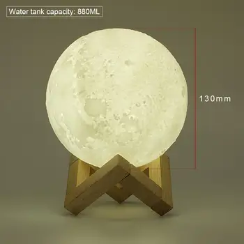 Mėnulis smilkalų degiklis Oro Drėkintuvas 3D Mėnulio Lempos šviesos Jutiklinį Jungiklį Mėnulio Šviesos, Miegamojo Apdailos Gimtadienio Dovana 122364