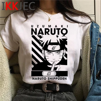 Naruto akatsuki itachi kakashi t-shirt moterims, harajuku kawaii tumblr pora drabužius, drabužius, plius dydis 85155