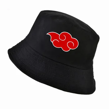 Naruto kibiro kepurę Medvilnės Japonų Anime spausdinti kibirą skrybėlės vyrai, Moterys, panama žvejys kepurės saulės skrybėlę medžioklės pėsčiųjų skrybėlę 4786