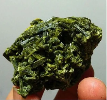 Natūrali Žalioji Turmalino Kristalų Šiurkštus Akmens Klasterio Pavyzdys Crystal Rock Akmenys, Retas Akmuo, Originalus Egzempliorius, Mineralinių