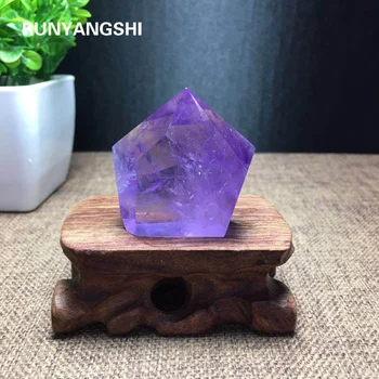 Natūralus ametistas Kristalų šešiabriaunė prizmė Violetinė crystal taško Kristalų kolonėlės namų apdailos Sveikos Energijos Akmuo 8707