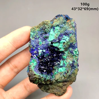 Natūralus, gražus Blizga Azurite mineralinių pavyzdys krištolo Akmenys ir kristalai crystal Healing Nemokamas pristatymas 24524