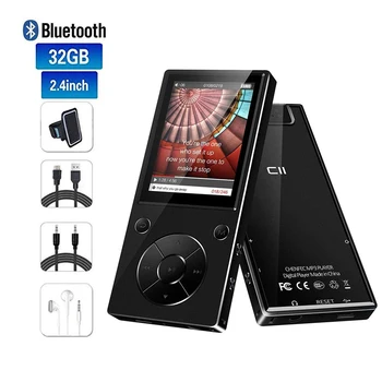 Naujas Bluetooth4.2 MP3 Grotuvas, Garsiakalbis, 2.4 Colio Ekrano metalo hifi muzikos grotuvas su fm radijas, eBook hifi walkman paramos usbmini SD 542