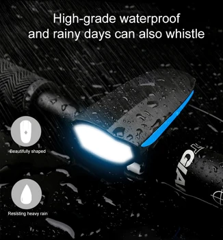 Naujas Dviratis Dviračio Lemputė USB LED Įkrovimo Rinkinys Kalnų Ciklo Priekinių Žibintų Lempos Žibintuvėlis Dviračių Priedai Bell Ragų IP44