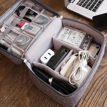 Nešiojamas Skaitmeninis Saugojimo Krepšiai Organizatorius USB Mini, Kabeliai, Laidai, Kroviklis Maitinimo Baterijos Užtrauktukas Kosmetikos Krepšys Atveju Reikmenys Prekės