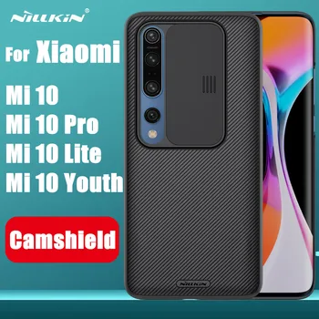 NILLKIN CamShield Atveju VNT dangteliu už Xiaomi Mi 10 Lite Mi 10 Jaunimo Kameros Apsaugos Galinio Dangtelio Xiaomi Mi 10 Pro 
