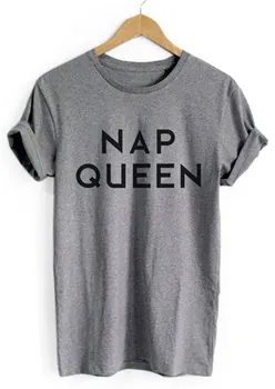Npp Karalienė T-Shirt aukštos kokybės moterų mados medvilnės tees mergina vasaros viršūnes feministe marškinėlius grunge estetinės šūkis goth marškinėliai