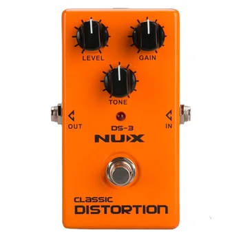 NUX DS-3 Distortion Pedalą Analoginis Gitara Vamzdis iškraipymo poveikio pedalo Krizė iškraipymo Ruda Garso