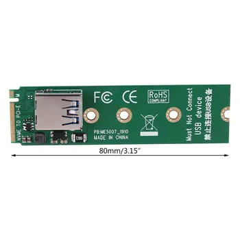 NVME M. 2 M-Raktas į PCI-E X1 Stove PCI Express Card PCIE Jungtis Stove 30cm USB3.0 Extender Port PCIE Adapteris X6HA 1902