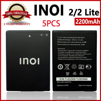 Originalus 5VNT 2200mAh inoi 2 Baterijos INOI 2 Lite INOI2 Lite Mobilųjį Telefoną Aukštos Kokybės Baterija 6775