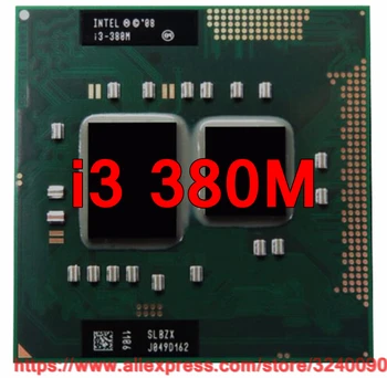 Originalus lntel Core i3 380M 2.53 GHz i3-380M Dual-Core Procesorius, PGA988 Mobile CPU Nešiojamas procesorius nemokamas pristatymas 10592