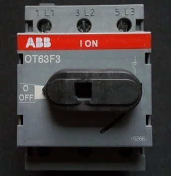 Originalus naujas ABB atskirai jungiklis OT63F3 63A 600VAC šiltai 1 metai 1pcs 15741