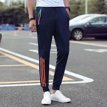 Pavasarį, Rudenį Vyrų Atsitiktinis Sweatpants 2020 Mens Sportinę Poilsiu Dryžuotos Kelnės Mados Vyras Liesas, Plonas Įrengta Sporto Salės, Haremo Kelnės
