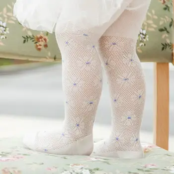Pavasarį, vasarą plonas minkštas medvilnės vaikams baby girl triko gėlės akių orui kūdikių pėdkelnės vaikams, vaikų mergaičių kojinės 6499
