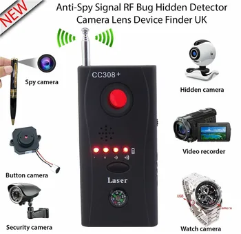 Pilną Anti - Spy Klaidą Detektorius CC308+ Mini Belaidė Kamera Paslėptas GSM Signalo Prietaisas Finder Privatumo Apsaugoti 6854