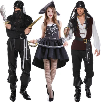 Piratų Kapitonas Kostiumai Suaugusių Vyrų Piratų Kostiumų Cosplay Rinkinys Moterims Helovinas Šalis Piratų Dress Up Karnavalas Plius Dydis Išgalvotas 106331