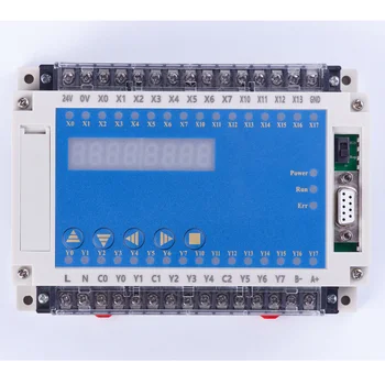 Plc programuojamas loginis valdiklis plc talpyklos FX2N 20MR 0-10V 4 AD 2 DA 12 8 iš RTC LED relay automatinis valdiklis 220V 78522