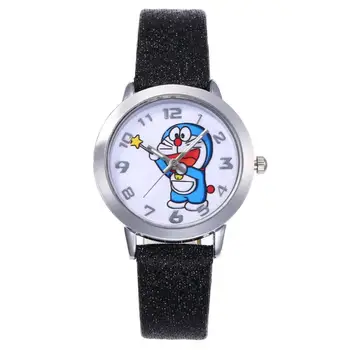 Prabanga Vaikams Žiūrėti Animacinių Filmų Doraemon Mados Kvarco Žiūrėti Berniukų, Mergaičių Laikrodis Moterų Oda Laikrodžiai Mielas Laikrodis Relogio Feminino 73407