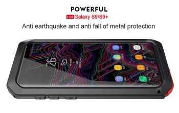 Prabanga Šarvai Metalo Visišką Apsaugą Atveju, Samsung Galaxy S5 S6 S7 10 Pastaba Pro 9 5 8 Krašto S8 S9 S10 Plius S10e atsparus smūgiams Cove