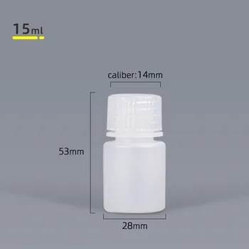 Raundas 15ML mažas butelis Tuščias eterinių aliejų Želė kosmetikos konteineriai Eco-Friendly PP buteliukų 20PCS/daug 110250