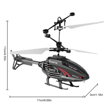 Rc Sraigtasparnis Flyings Žaislai Su Įkraunama Mini Infraraudonųjų Spindulių Indukcijos Drone Indukcijos Sraigtasparnis Berniukų, Mergaičių Produkto Dovana
