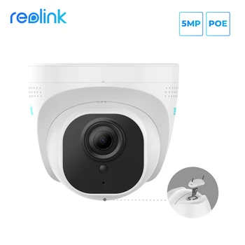 Reolink RLC-520 PoE IP Camera 2560 x 1920 5MP Dome Saugumo Lauko Vaizdo Stebėjimo Kamera, VAIZDO Nightvision Su SD Kortelės Lizdas 16878