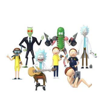 Rick su Morty 2020 M. Veiksmų Skaičiai PVC Modelis Berniukas Mergaitė Vaikams Žaislų Kolekcijos Modelis Žaislai
