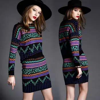 Rudenį ir žiemą 2020 naujas mados temperamentas kostiumas, sijonas, 2-piece nacionalinės stiliaus megzti klubo Sijonas Rinkinys 5162