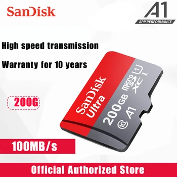 Sandisk micro sd kortelę 16gb 32gb 64gb 256 gb cartao memoria de carte TF kortelę 128g 200GB class10 atminties kortelę samrtphone ir PC 11262
