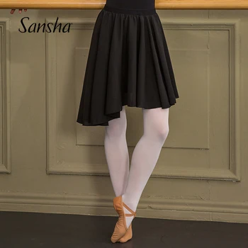Sansha Merginos, Moterys, Baleto Šokių Šifono Ilgas Sijonas Asimetrinis Dizainas Praktikos Suknelė 55AH0013P 60621