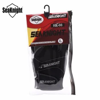 SeaKnight SK03 Sporto Žiemos Žvejybos Pirštinės 1Pair/Daug 3-Pusę Piršto Kvėpuojantis Odos Pirštinės Neopreno & PU Žvejybos Įranga 656