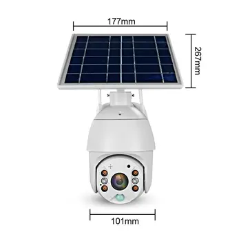 SHIWOJIA 4G Saulės Kamera 1080P HD Saulės Skydelis Lauko Stebėjimo Vandeniui VAIZDO Kamera, Smart Home dvipusis Balso Įsibrovimo Al 23846