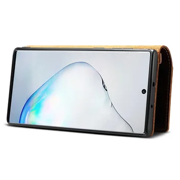 Solque Natūralios Odos Flip Case For Samsung Galaxy Note 20 10 Plus Ultra 9 8 Prabangus Retro Kortelės Turėtojas Dirželis, Piniginė, Telefonas Apima