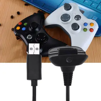 SOONHUA Aukštos Kokybės Patvarus Juoda Balta USB Įkroviklis USB Įkrovimo Kabelis Laido Specialiai Xbox 360 Belaidžiai Žaidimų Valdiklis